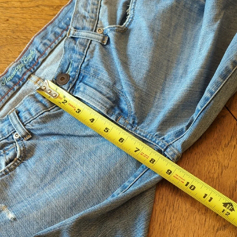 Y2K American Eagle Outfitters Hipster Skinny Flare Jeans - Picture 8 of 9